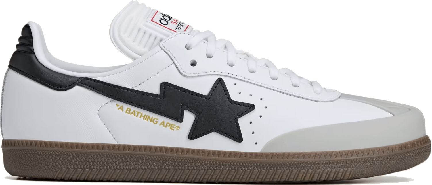 BAPE x Adidas Samba "White"