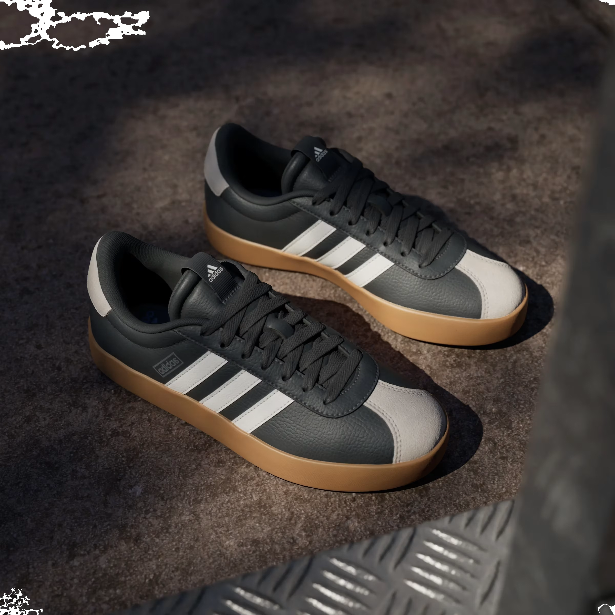 adidas VL Court 3.0 Carbon Alumina