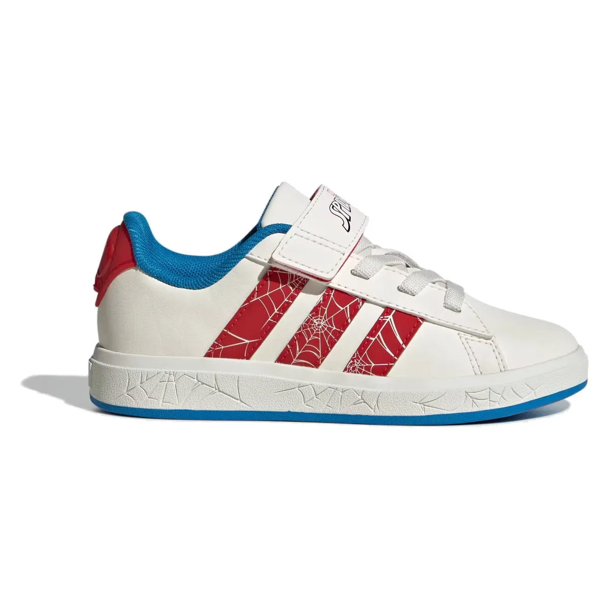adidas Grand Court Spider-Man Cloud White Pure Ruby Bright Blue (GS)