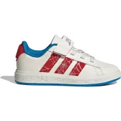 adidas Grand Court Spider-Man Cloud White Pure Ruby Bright Blue (GS)