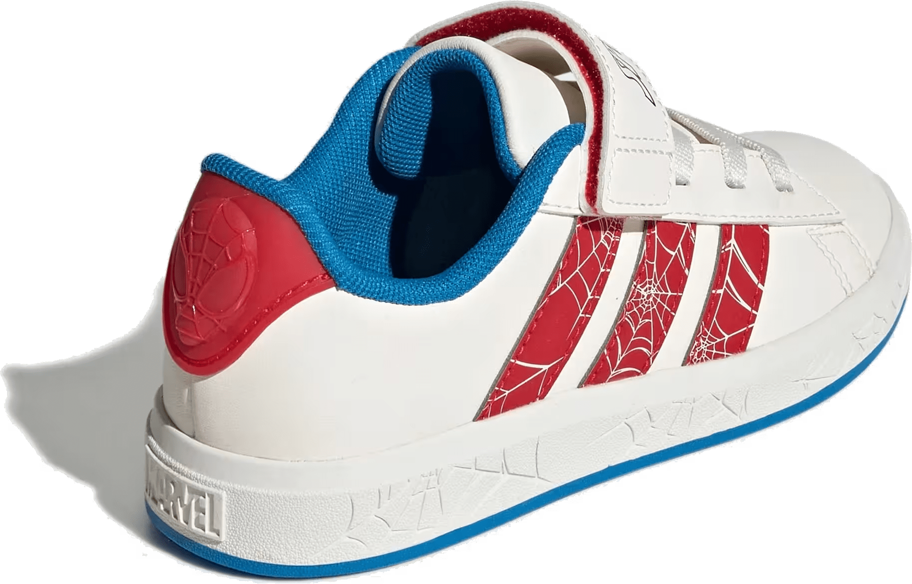 adidas Grand Court Spider-Man Cloud White Pure Ruby Bright Blue (GS)
