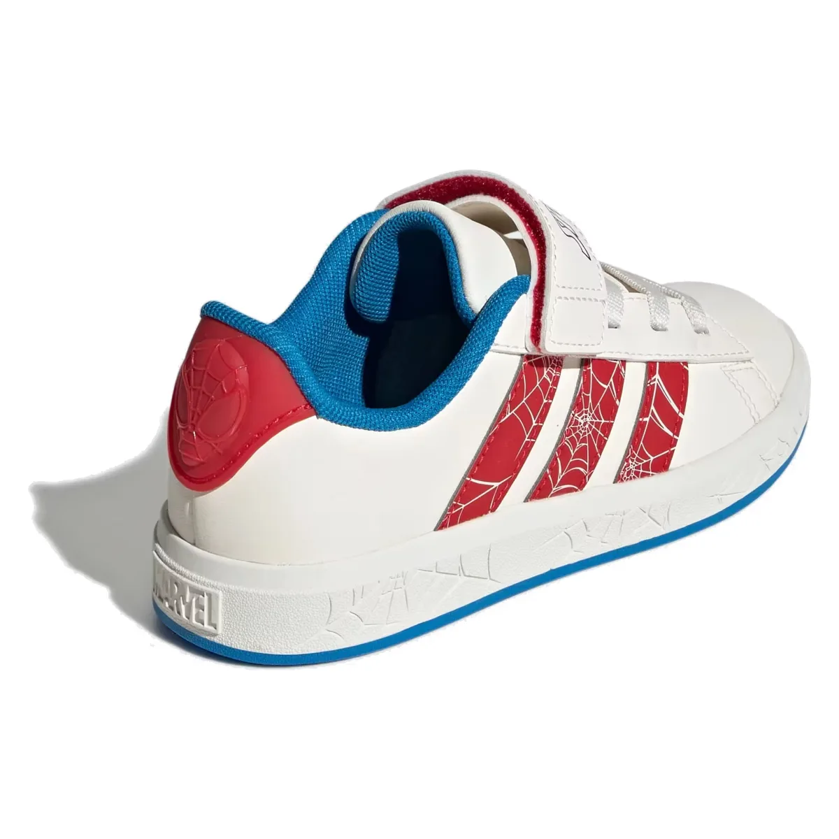 adidas Grand Court Spider-Man Cloud White Pure Ruby Bright Blue (GS)