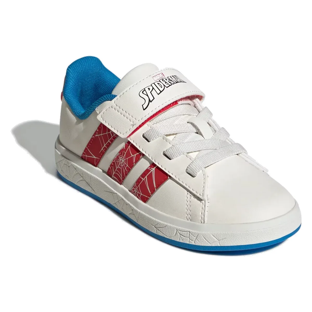adidas Grand Court Spider-Man Cloud White Pure Ruby Bright Blue (GS)