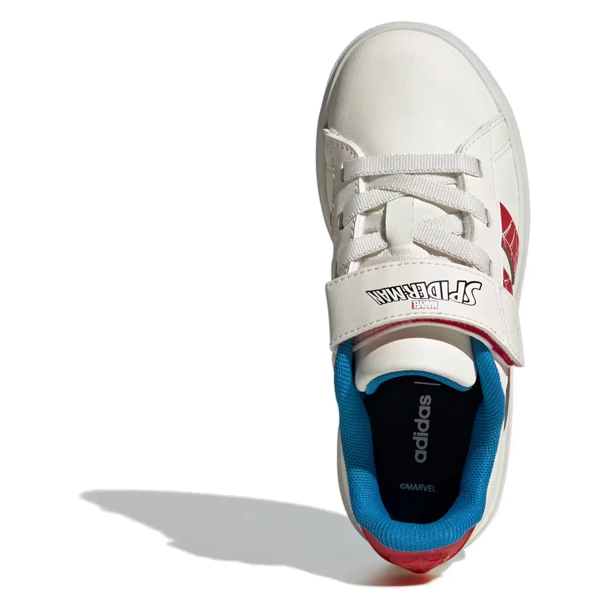 adidas Grand Court Spider-Man Cloud White Pure Ruby Bright Blue (GS)