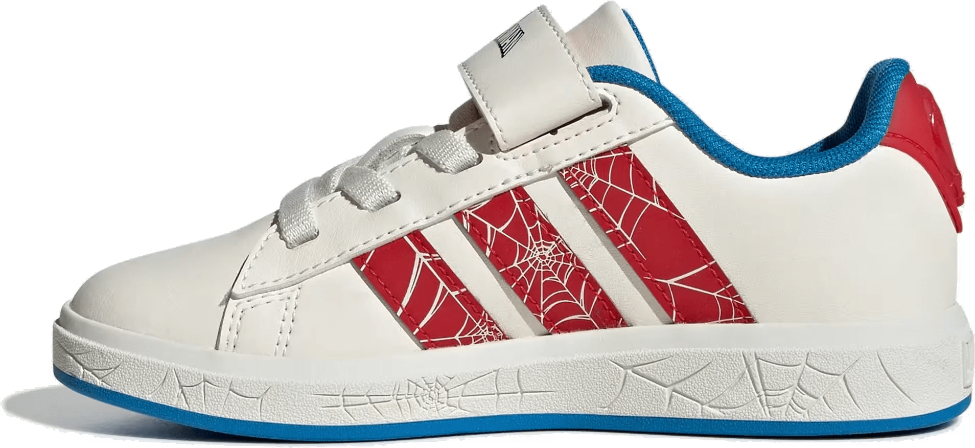 adidas Grand Court Spider-Man Cloud White Pure Ruby Bright Blue (GS)