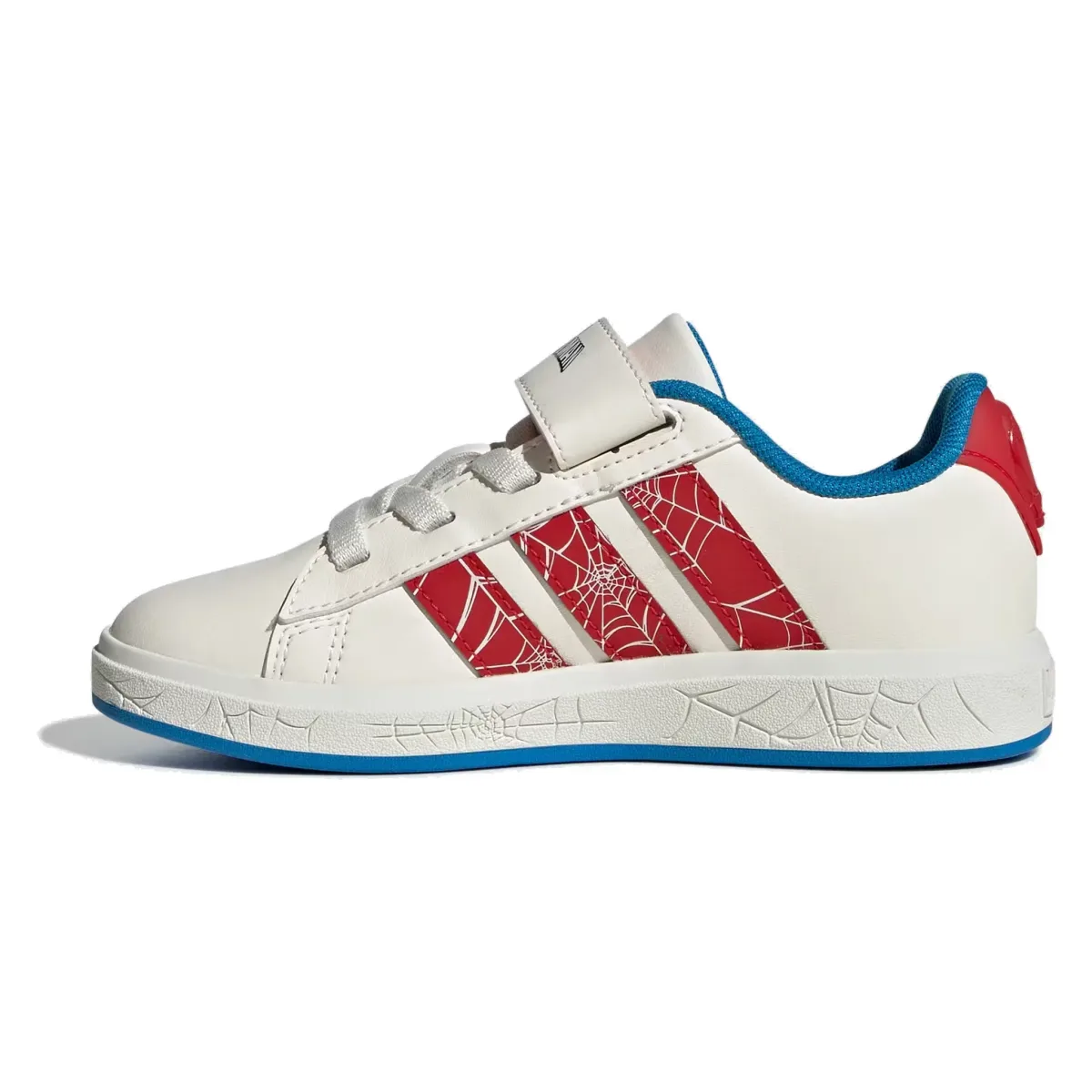 adidas Grand Court Spider-Man Cloud White Pure Ruby Bright Blue (GS)