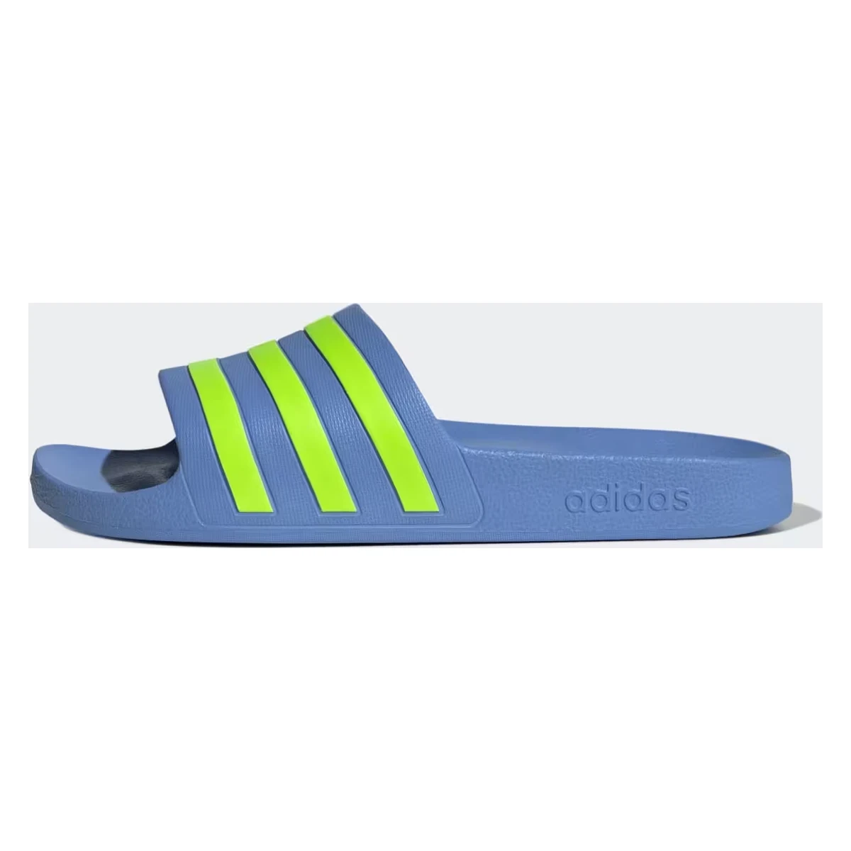 adidas Adilette Aqua Slides Blue Fusion Lucid Lemon