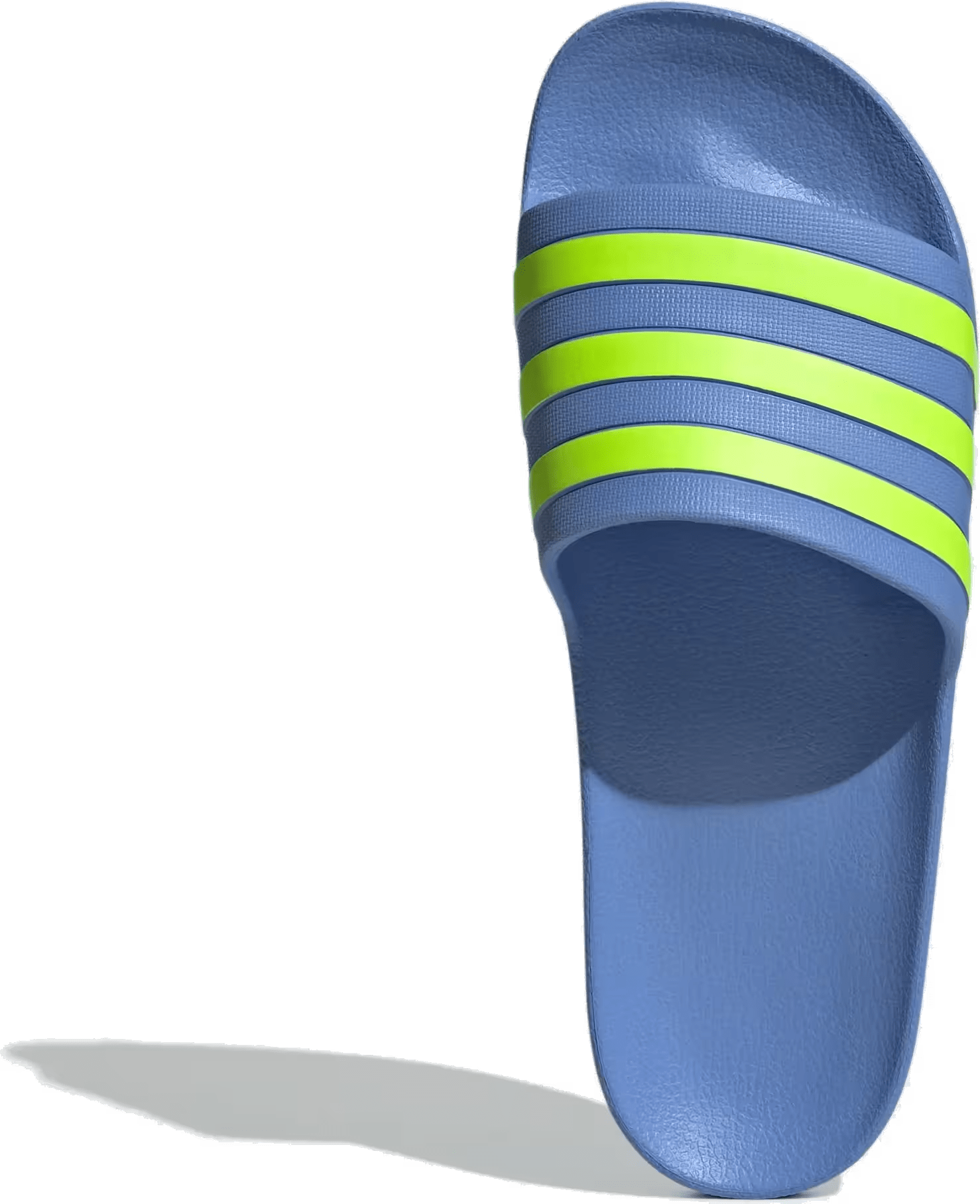 adidas Adilette Aqua Slides Blue Fusion Lucid Lemon