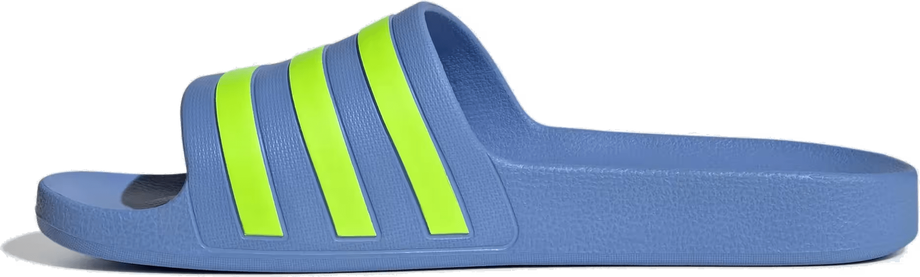 adidas Adilette Aqua Slides Blue Fusion Lucid Lemon