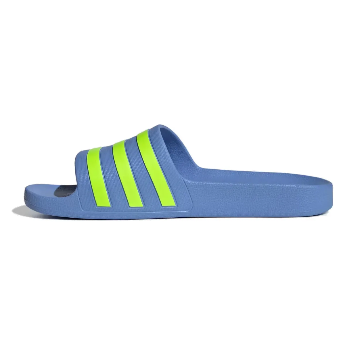 adidas Adilette Aqua Slides Blue Fusion Lucid Lemon