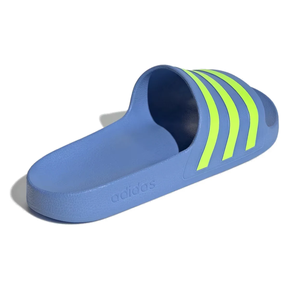 adidas Adilette Aqua Slides Blue Fusion Lucid Lemon