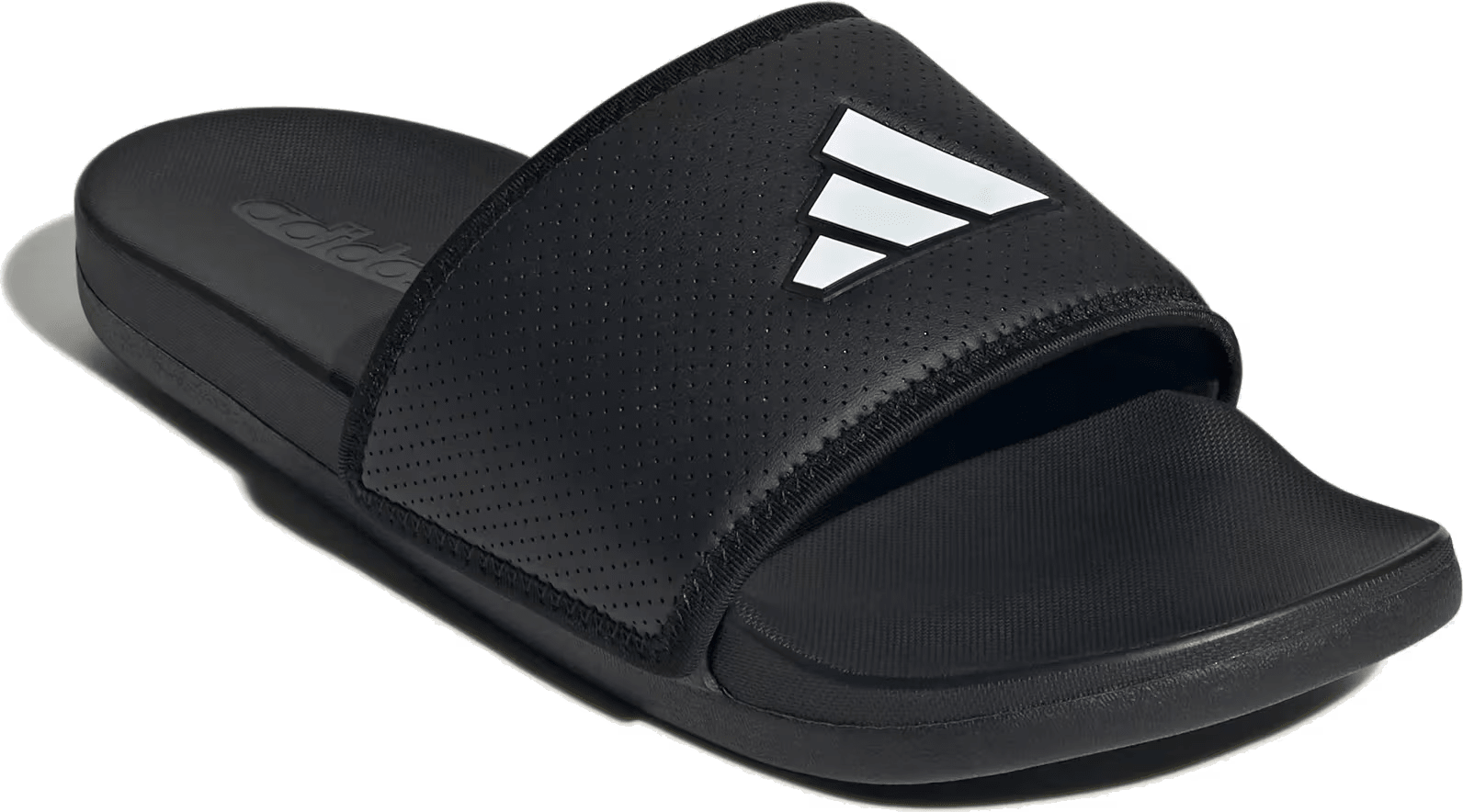 adidas Adilette Comfort Slides Black White