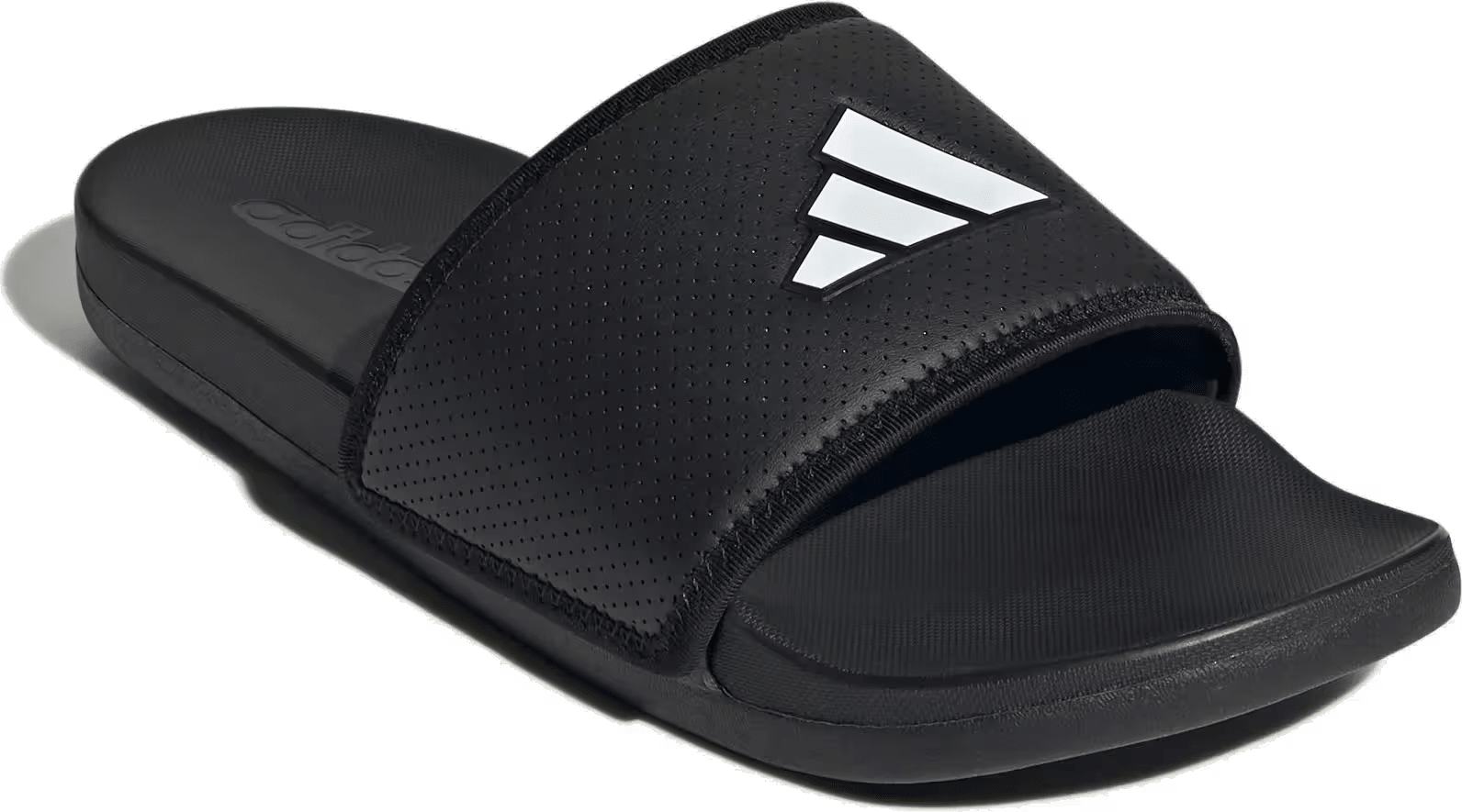 adidas Adilette Comfort Slides Black White