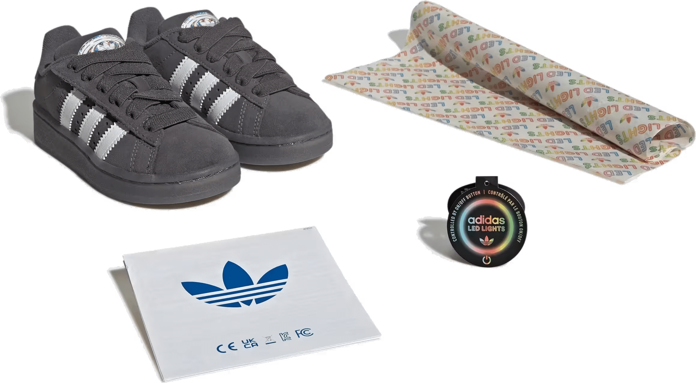 Adidas Campus 00s Kids "Led Lights - Grey"