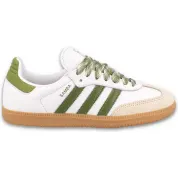 adidas Samba OG Cloud White Tech Olive Gum (Women's)