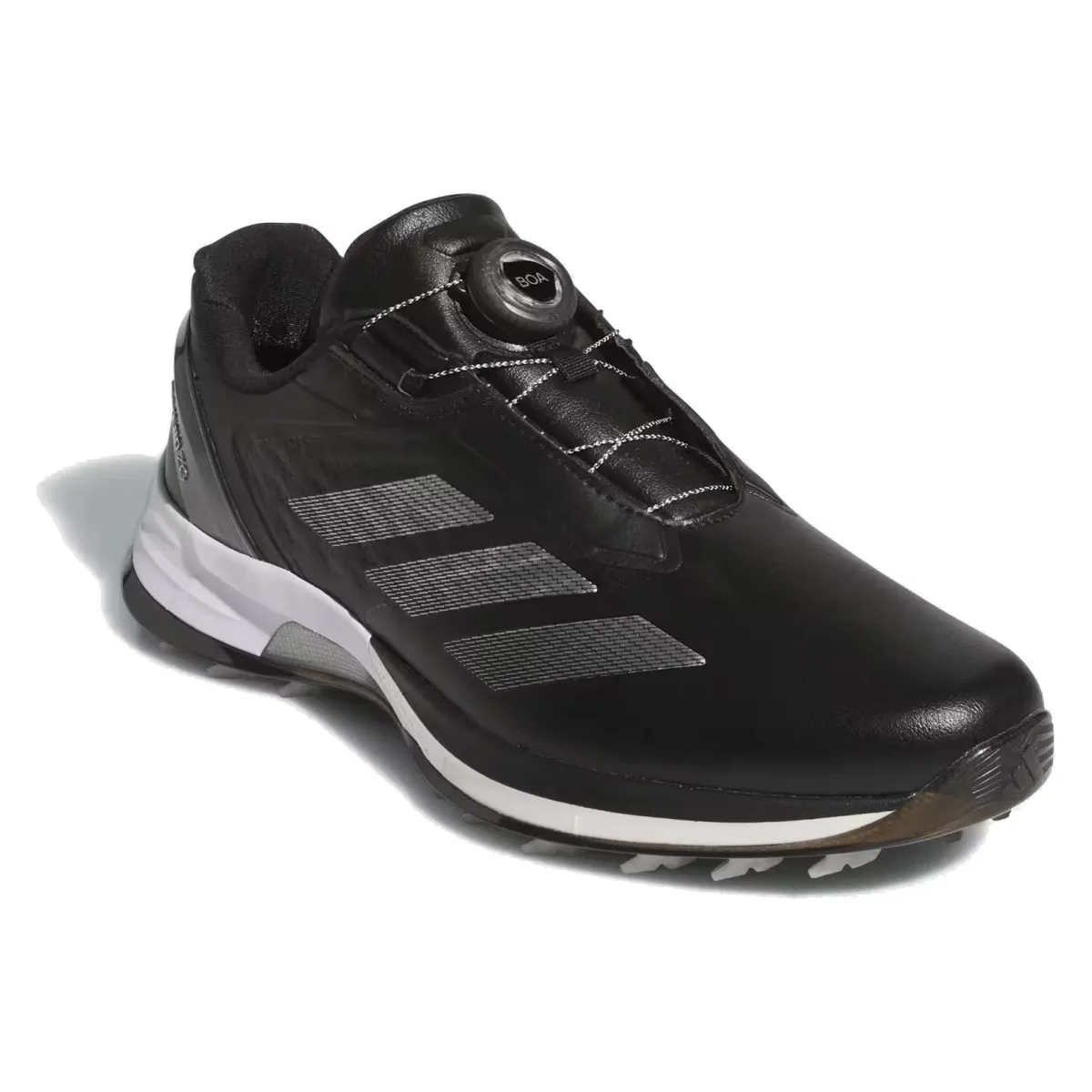 adidas Adizero ZG Lo BOA Spikeless Golf Black Silver Metallic