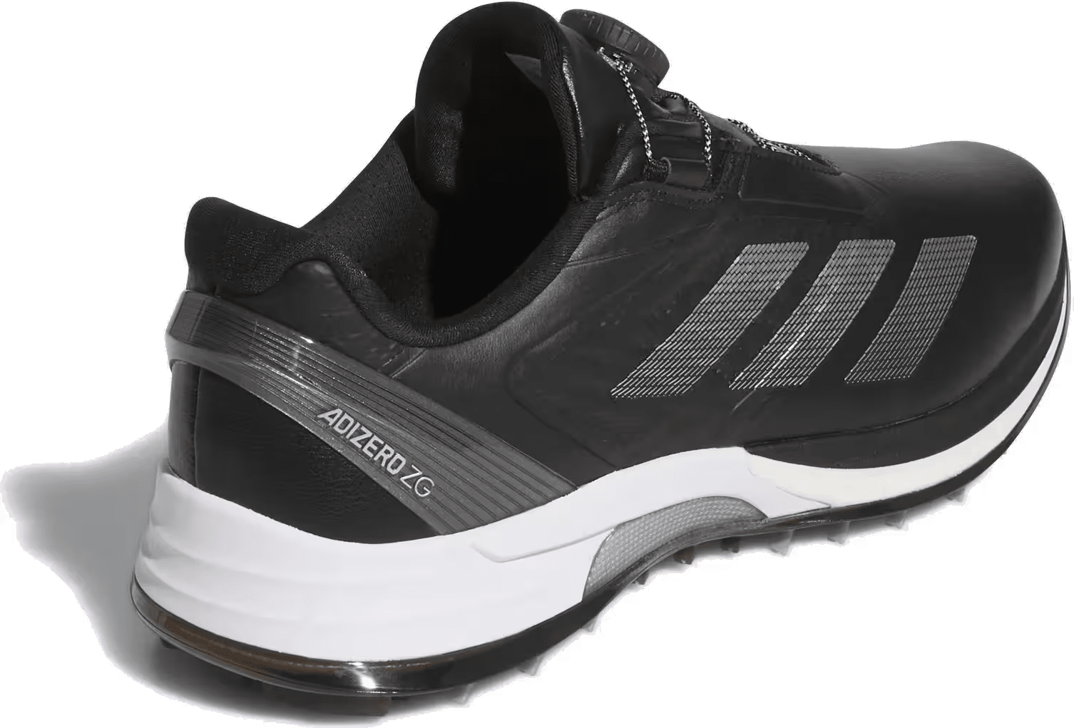 adidas Adizero ZG Lo BOA Spikeless Golf Black Silver Metallic