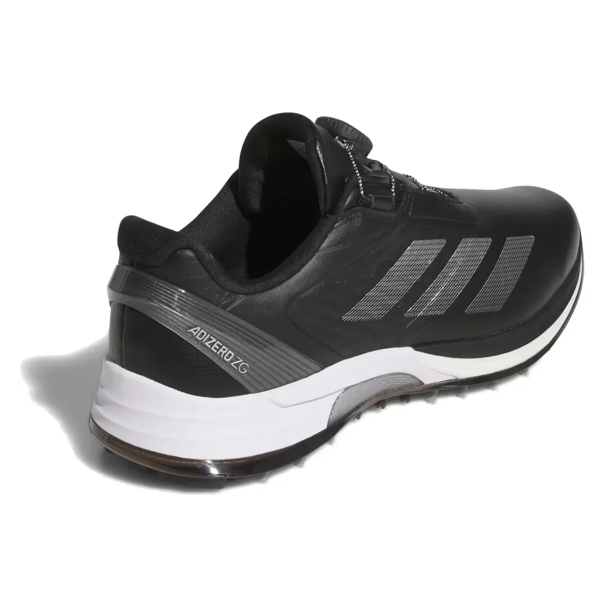 adidas Adizero ZG Lo BOA Spikeless Golf Black Silver Metallic