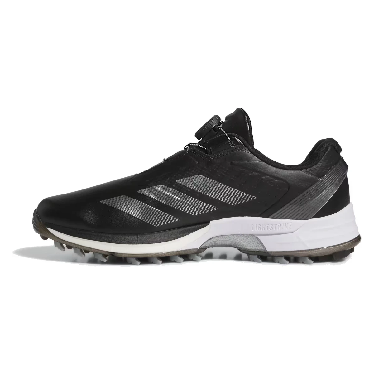 adidas Adizero ZG Lo BOA Spikeless Golf Black Silver Metallic