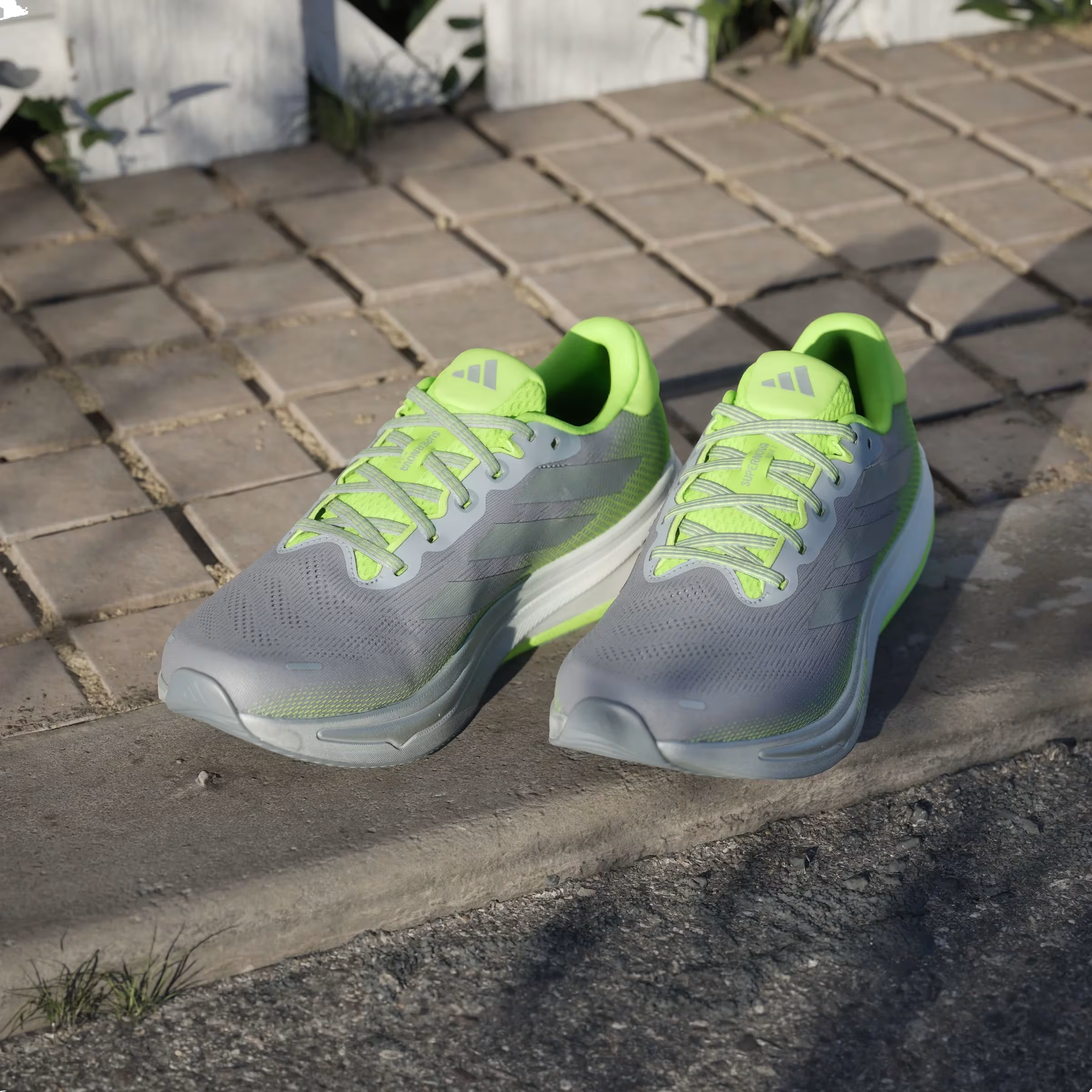 adidas Supernova Rise 2 Halo Silver Silver Metallic Lucid Lemon
