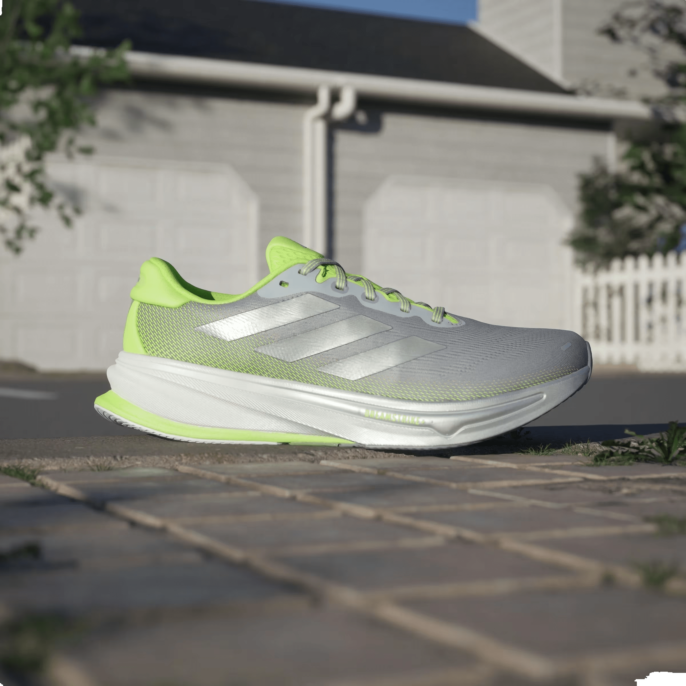 adidas Supernova Rise 2 Halo Silver Silver Metallic Lucid Lemon