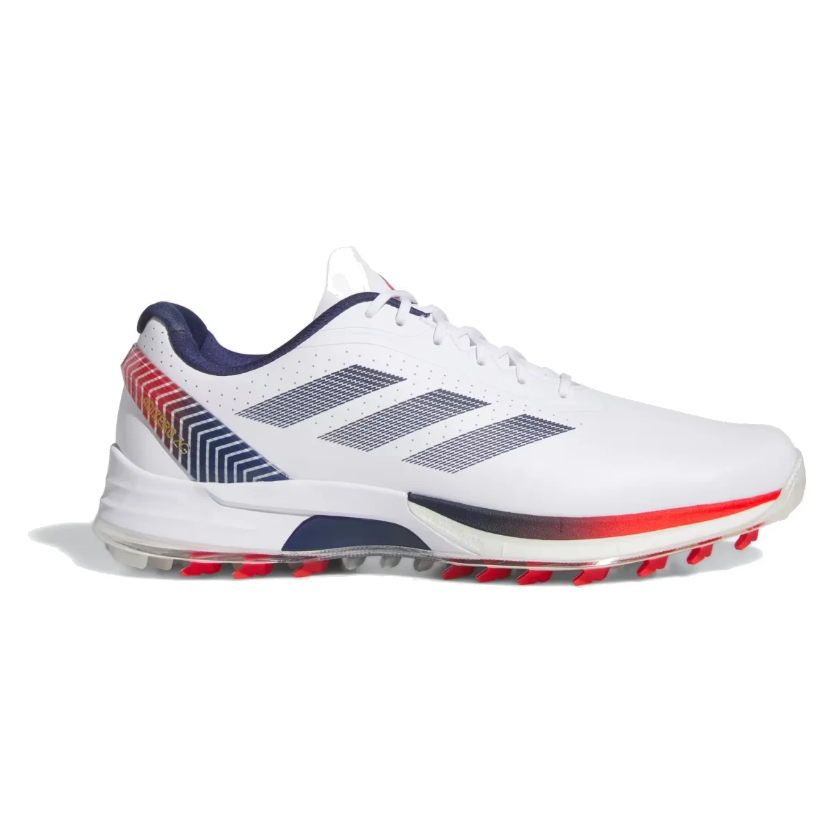 adidas Adizero ZG Spikeless Golf Cloud White Dark Blue Red