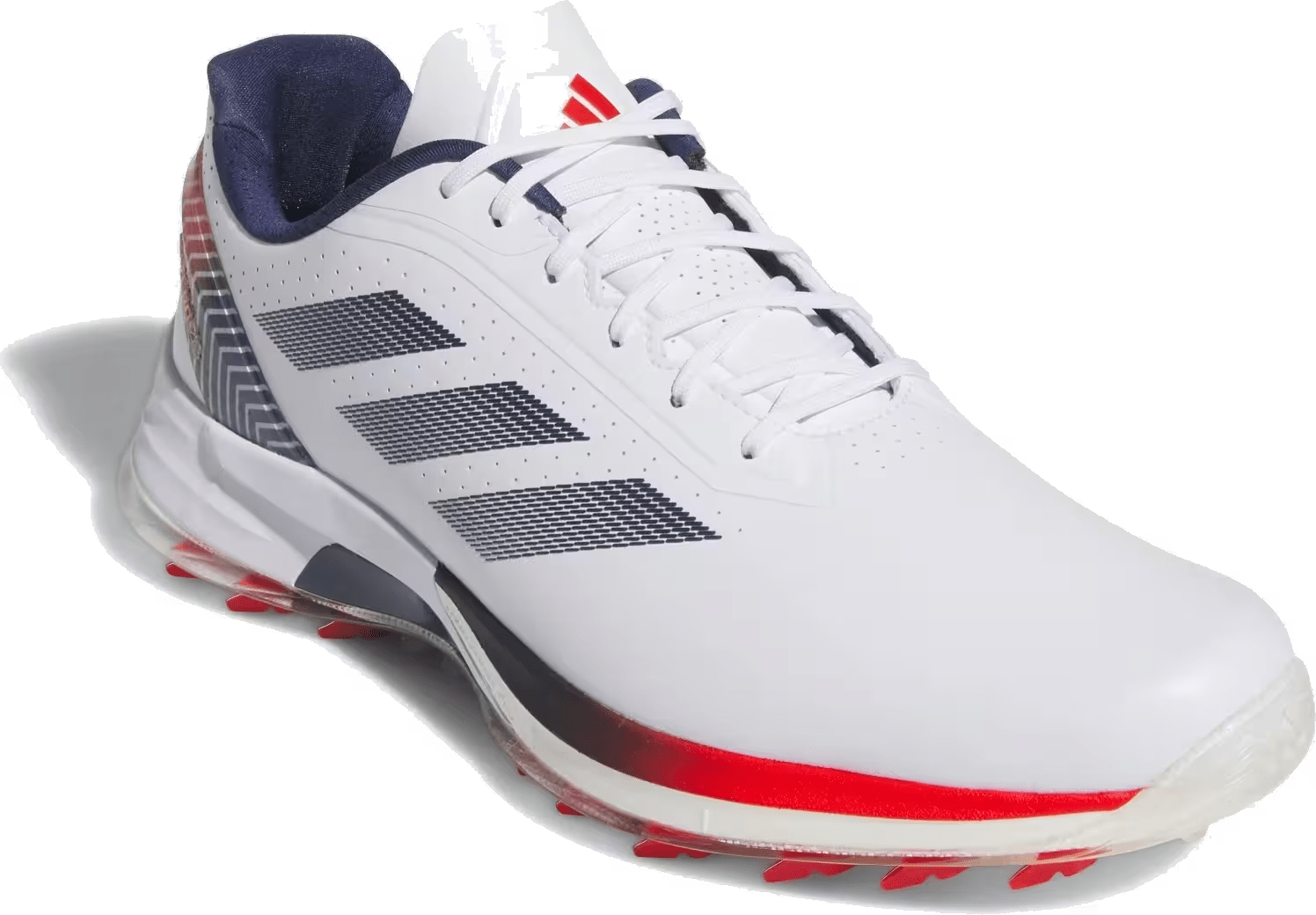 adidas Adizero ZG Spikeless Golf Cloud White Dark Blue Red
