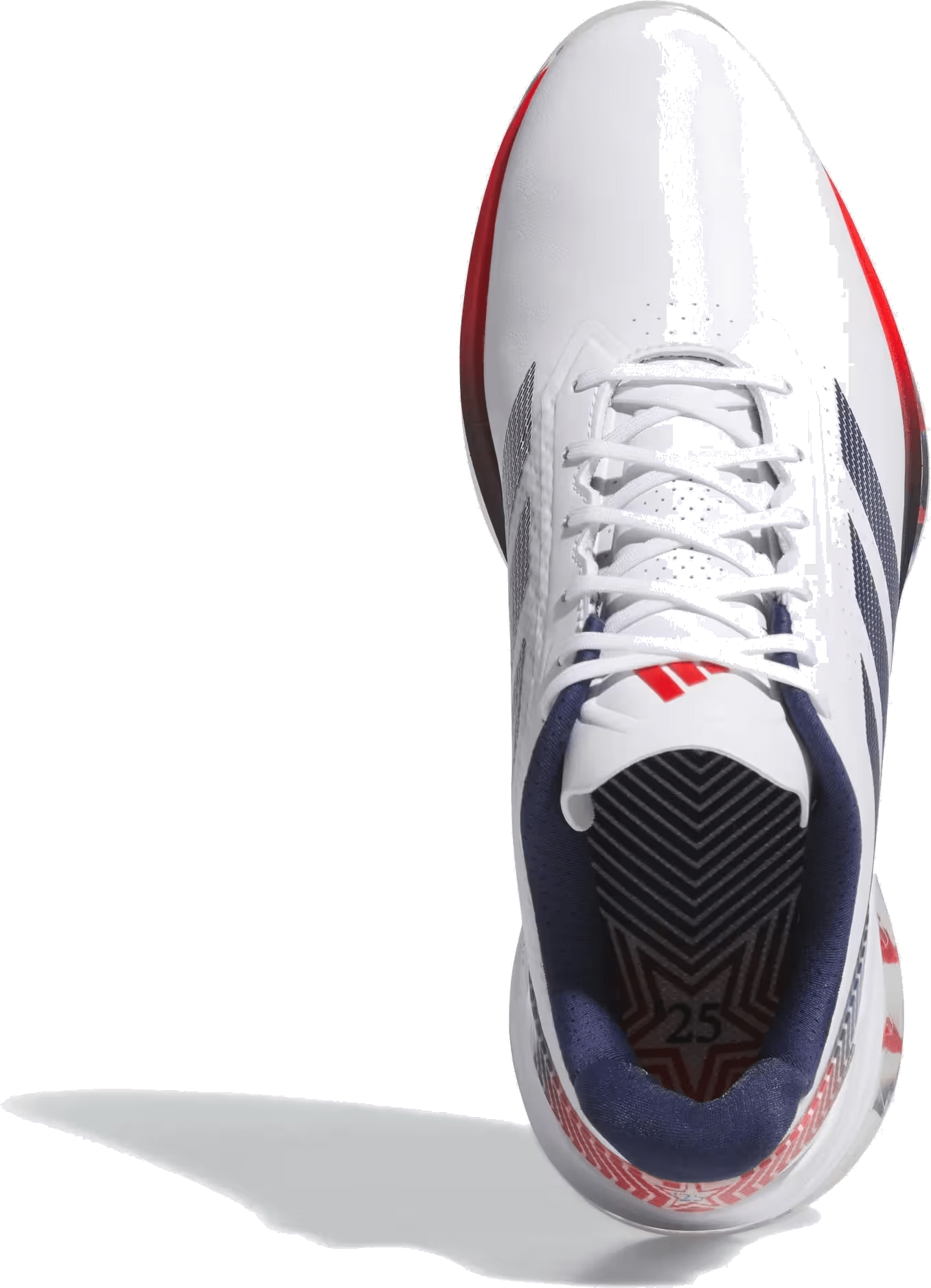 adidas Adizero ZG Spikeless Golf Cloud White Dark Blue Red