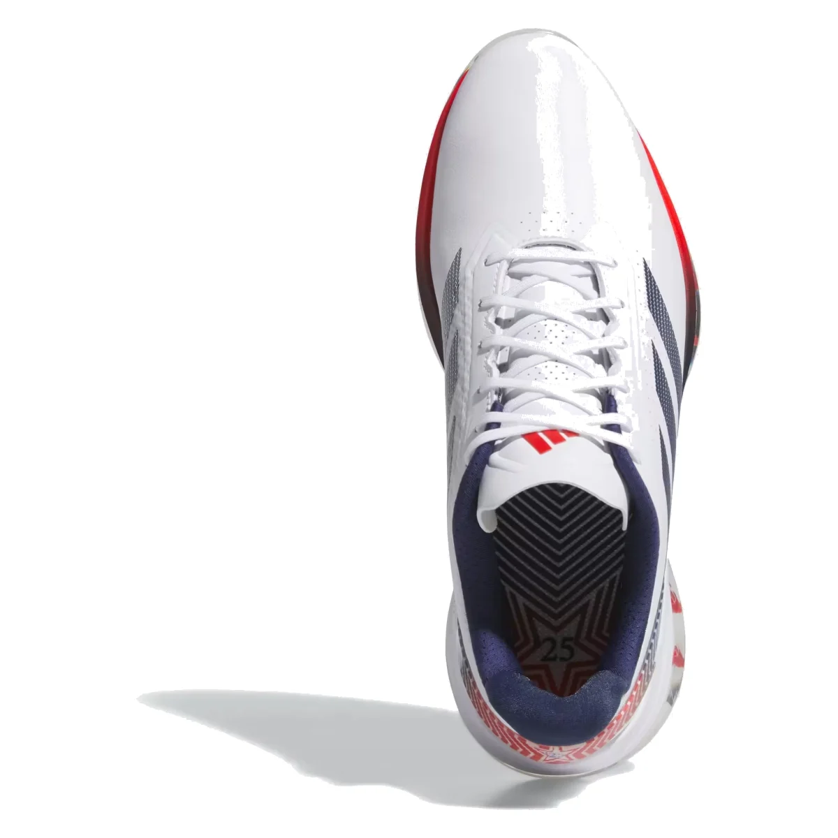 adidas Adizero ZG Spikeless Golf Cloud White Dark Blue Red