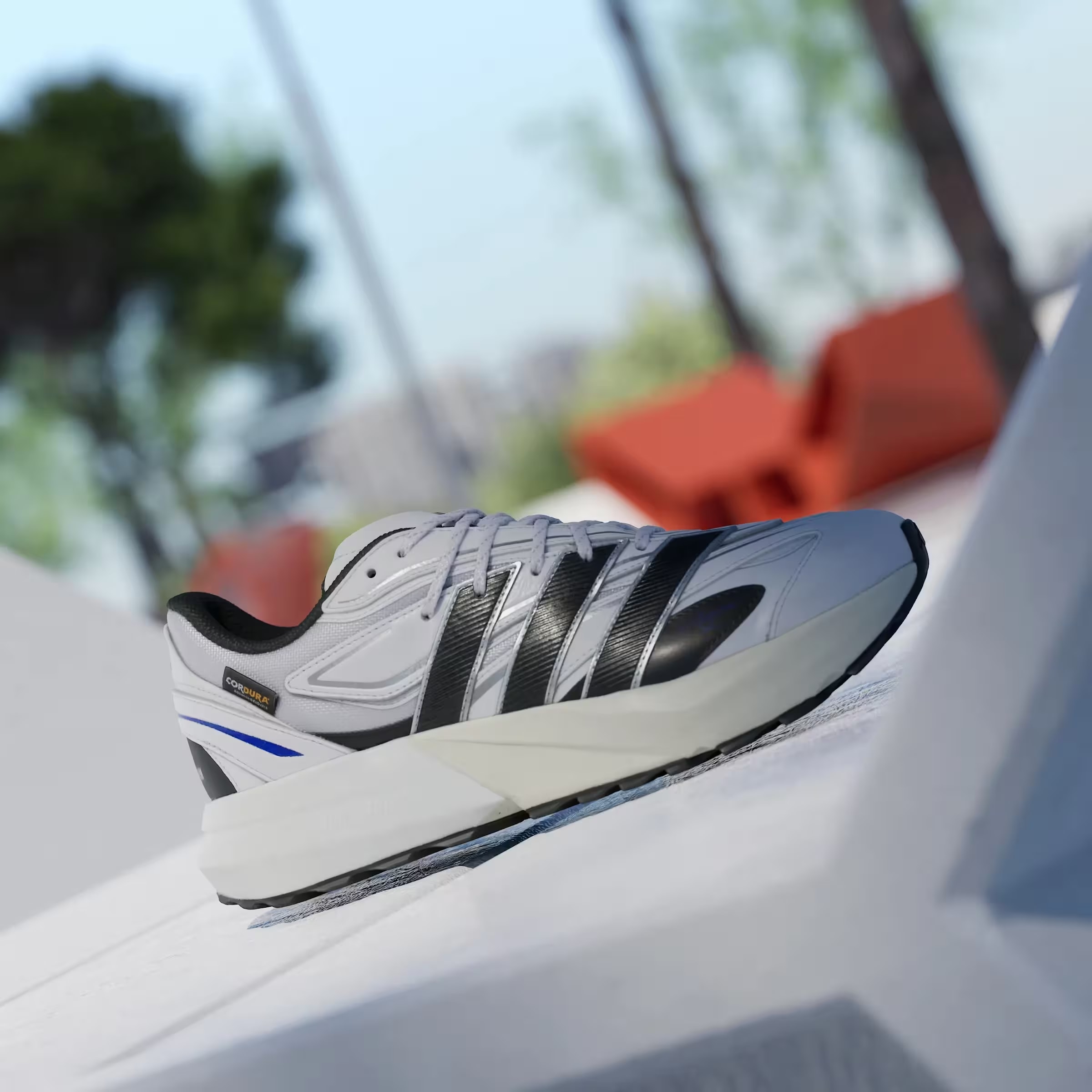 adidas Lightblaze ATR White Matte Silver Lucid Blue