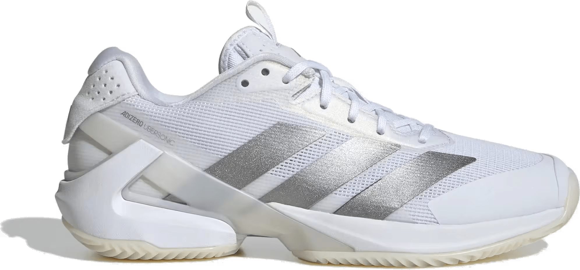 adidas Adizero Ubersonic 5 Clay Cloud White Silver Metallic (Women's)