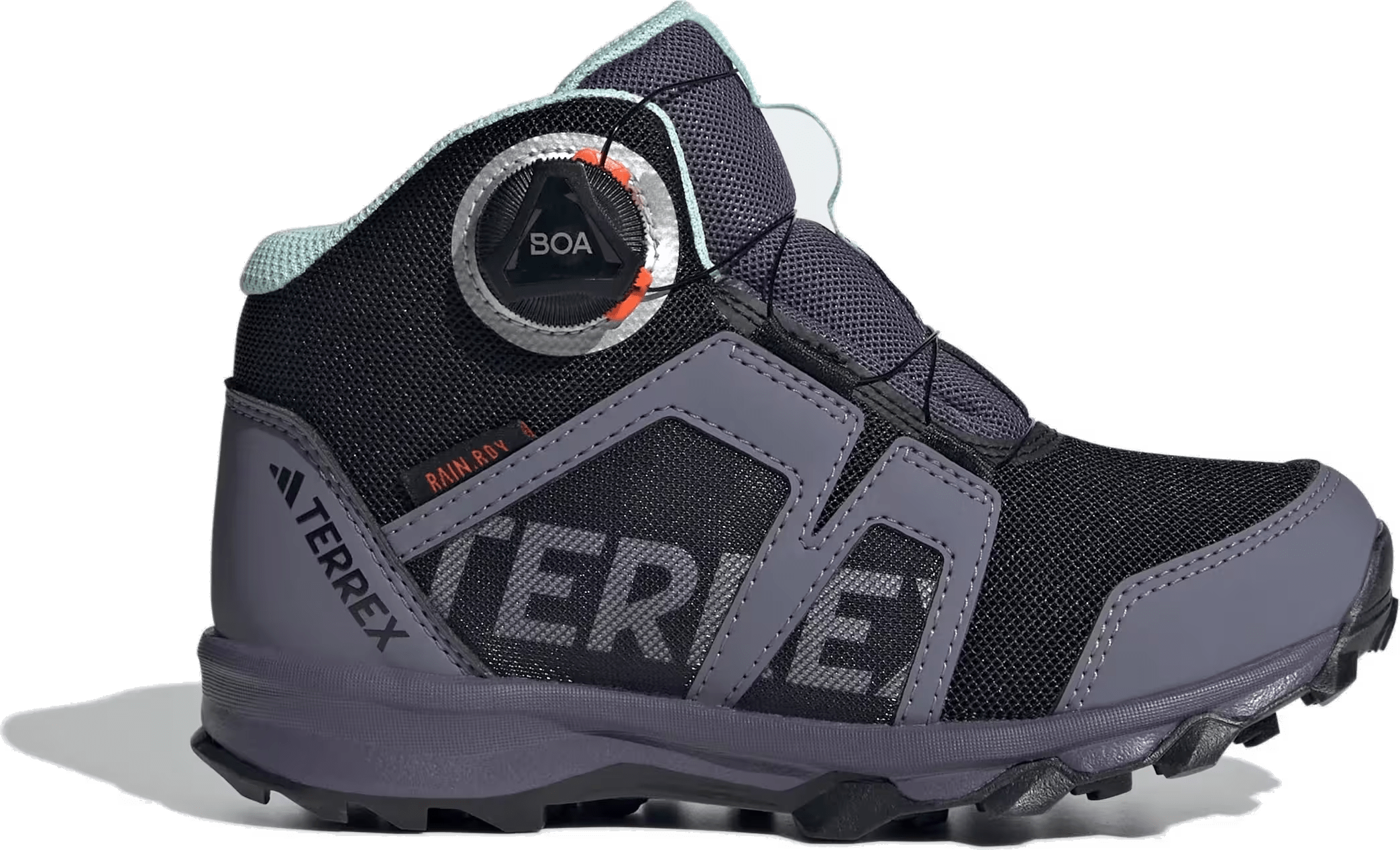 adidas Terrex BOA Mid Rain.RDY Core Black Cloud White Preloved Violet (GS)