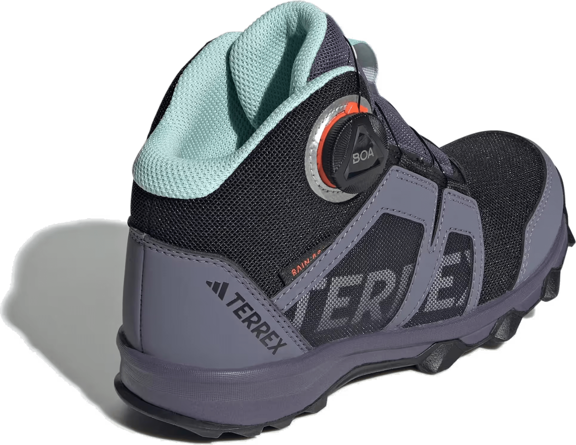 adidas Terrex BOA Mid Rain.RDY Core Black Cloud White Preloved Violet (GS)