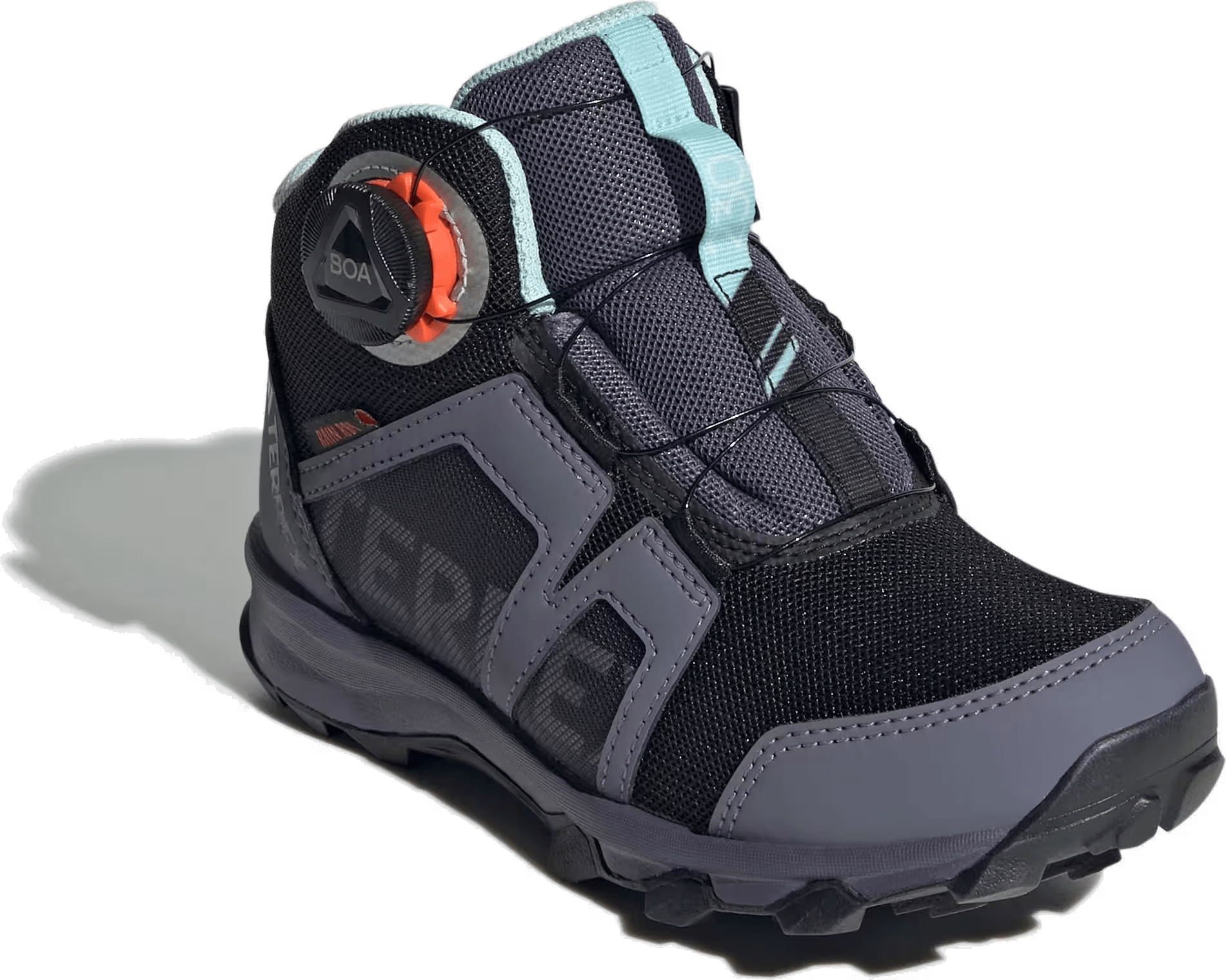 adidas Terrex BOA Mid Rain.RDY Core Black Cloud White Preloved Violet (GS)