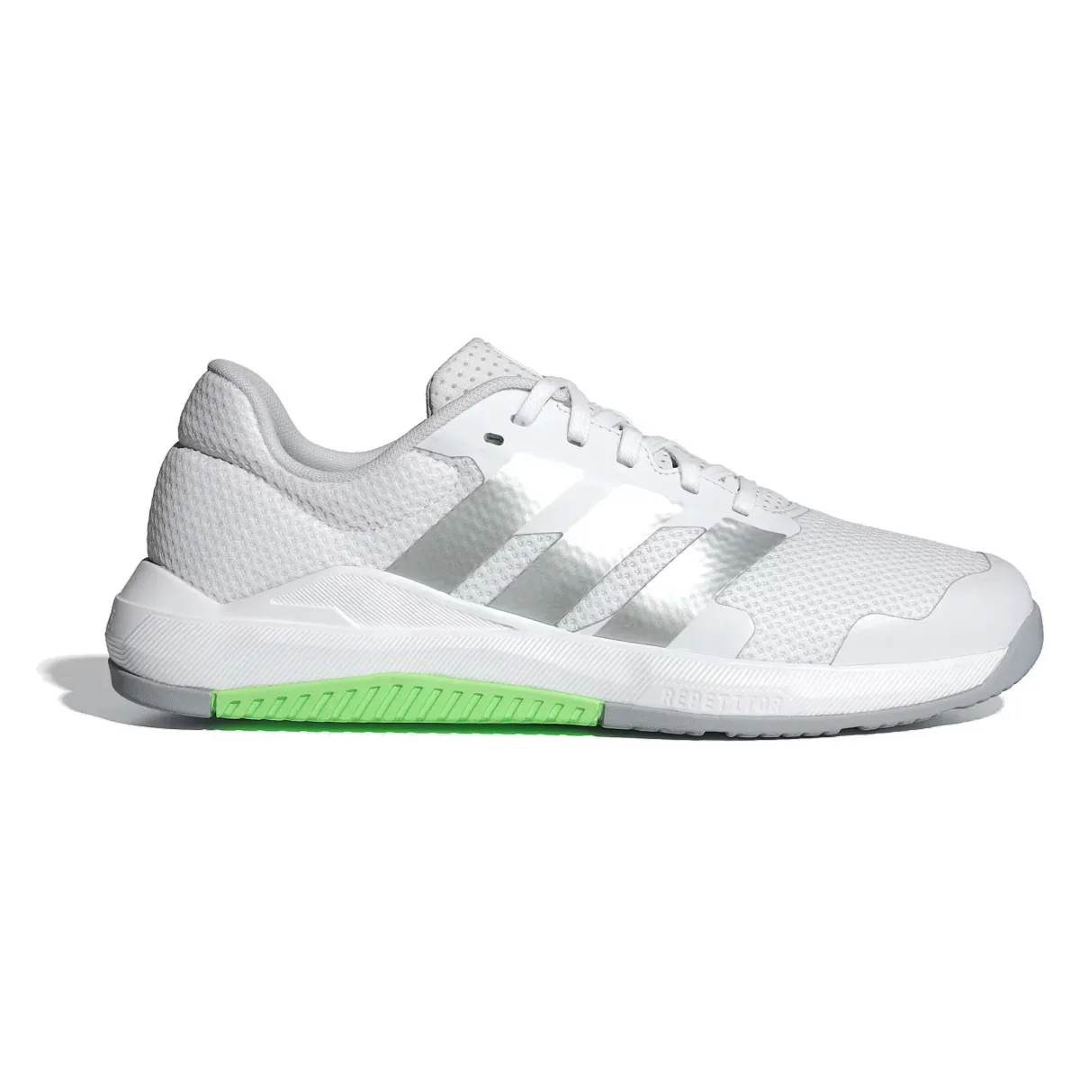 adidas Dropset Base Cloud White Matte Silver Lime Burst (Women's)