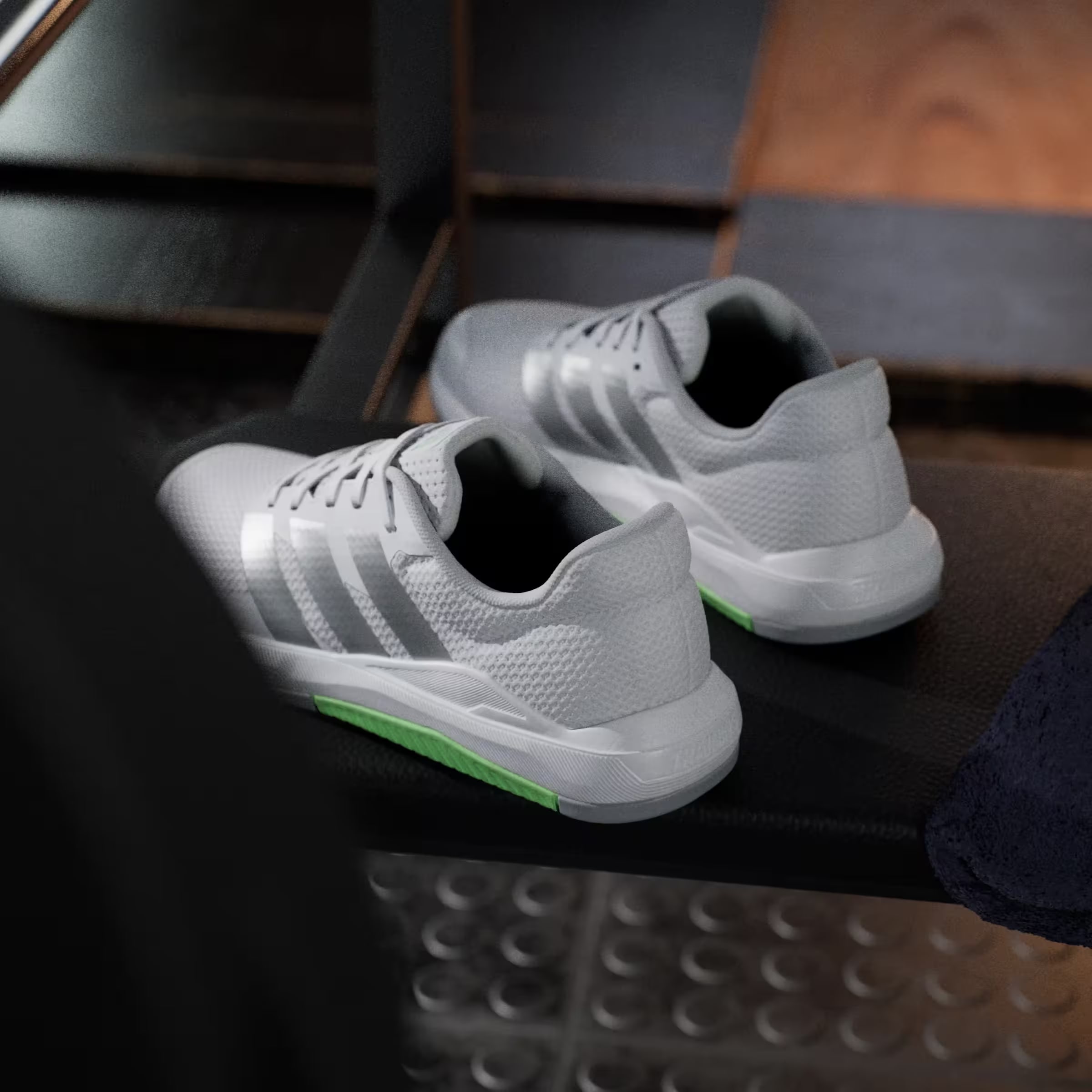 adidas Dropset Base Cloud White Matte Silver Lime Burst (Women's)