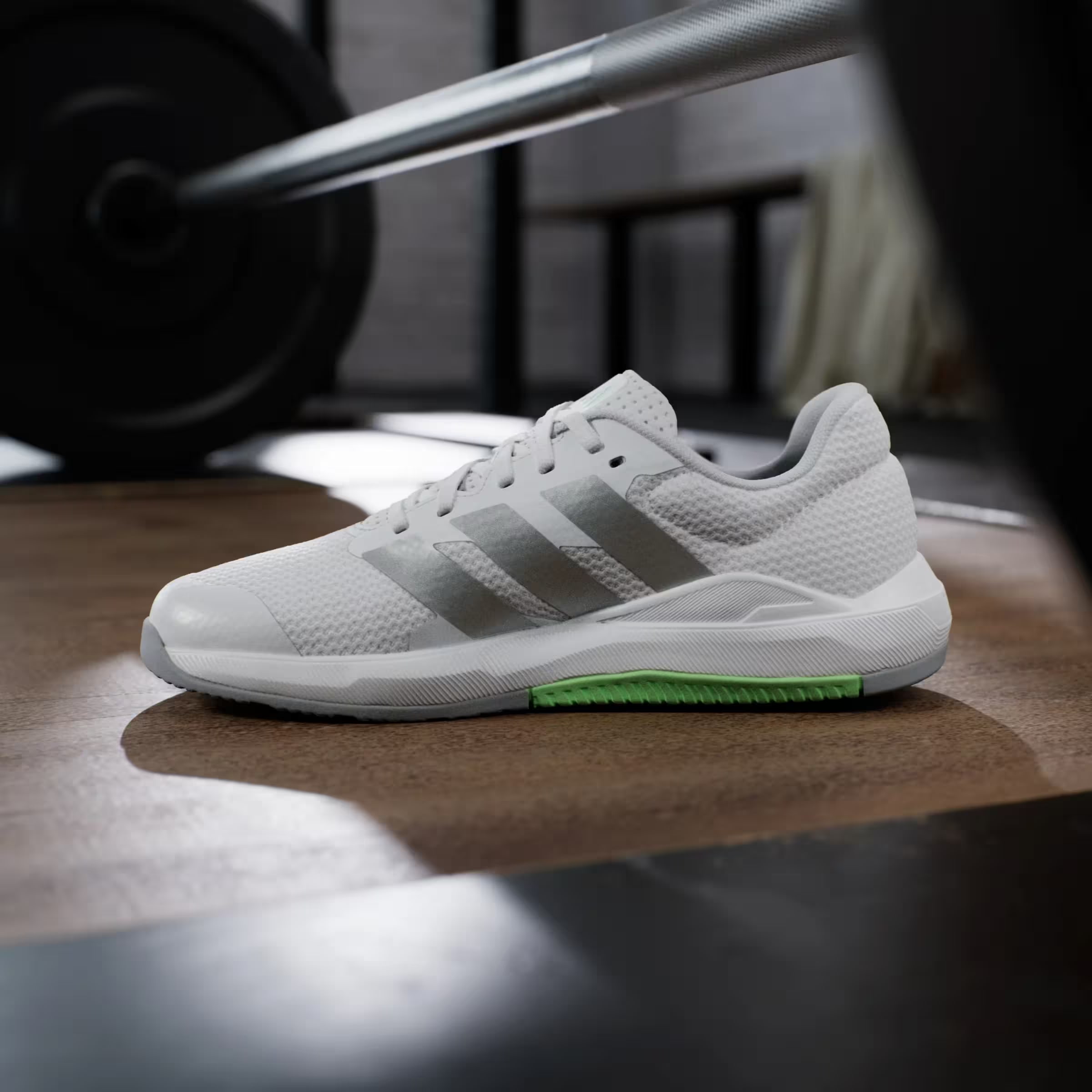 adidas Dropset Base Cloud White Matte Silver Lime Burst (Women's)