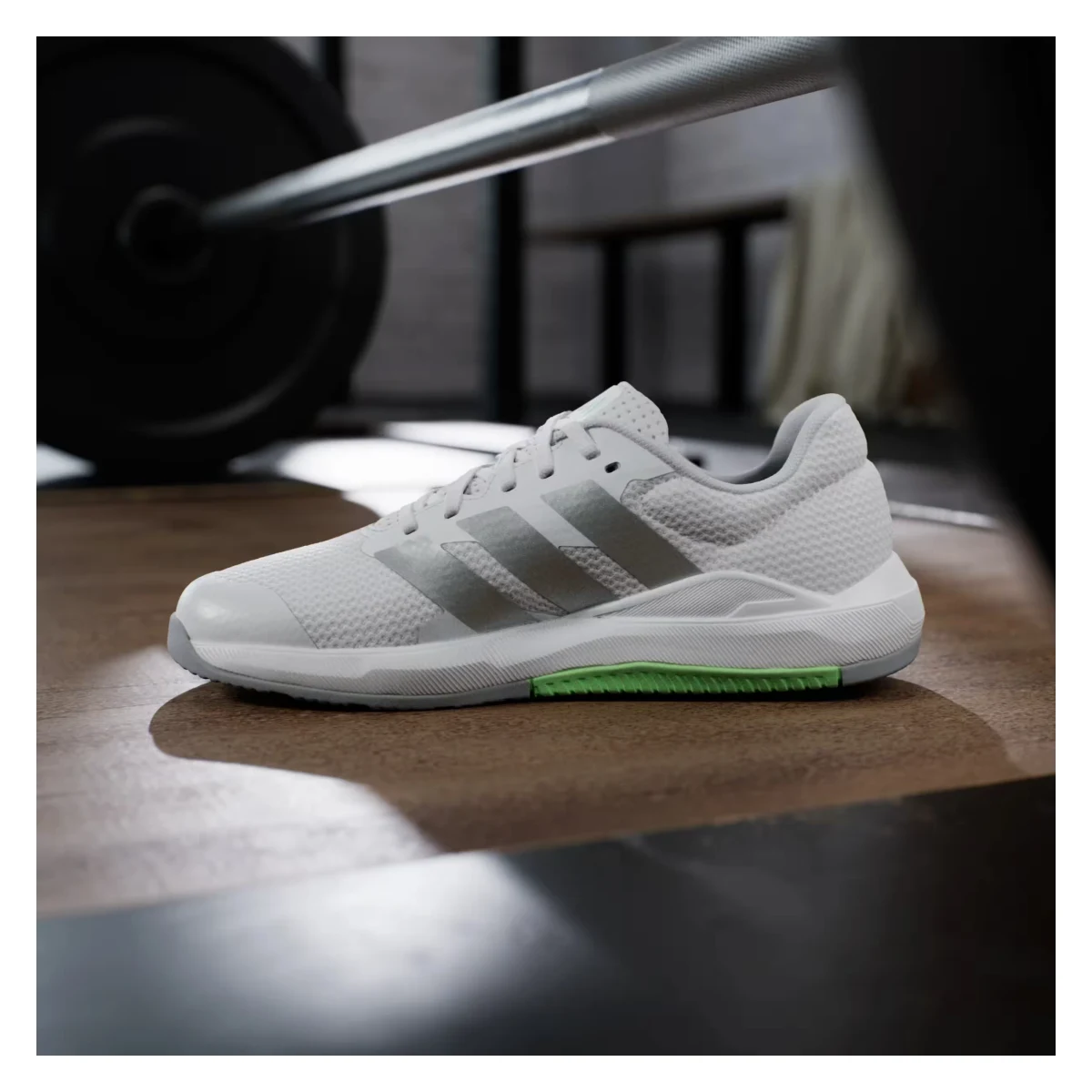 adidas Dropset Base Cloud White Matte Silver Lime Burst (Women's)