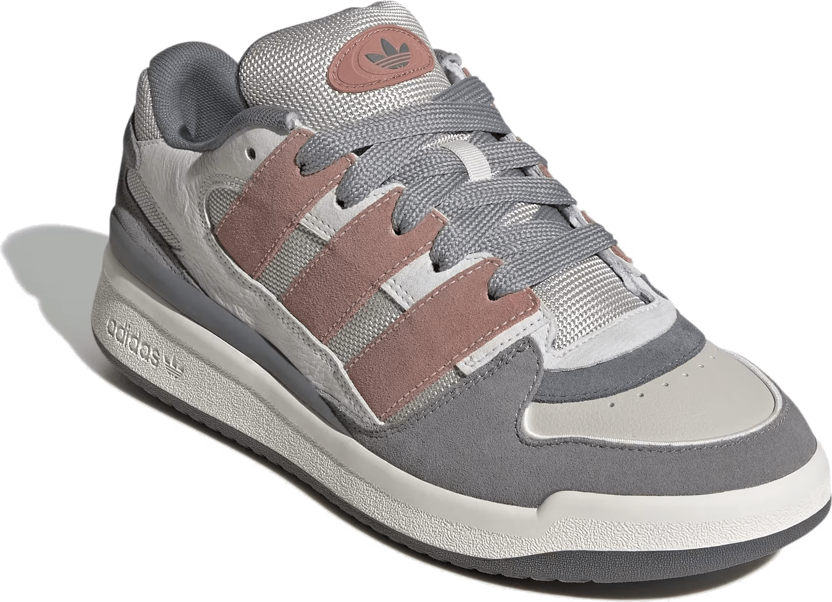 adidas Forum2000 Core White Warm Clay Grey Three