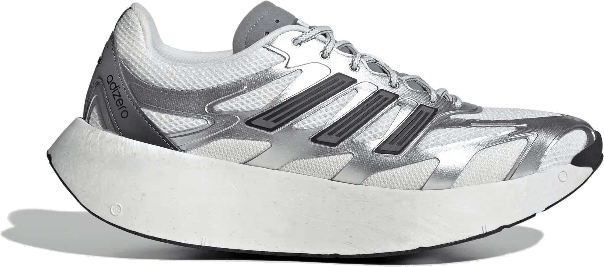 adidas Adizero Aruku Silver Metallic Crystal White Grey Three