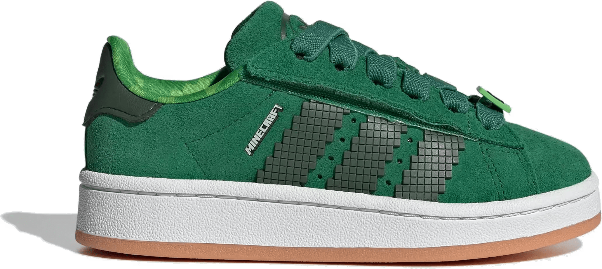 adidas Campus 00s Comfort Closure Minecraft Camp Green Black White Gum (PS)