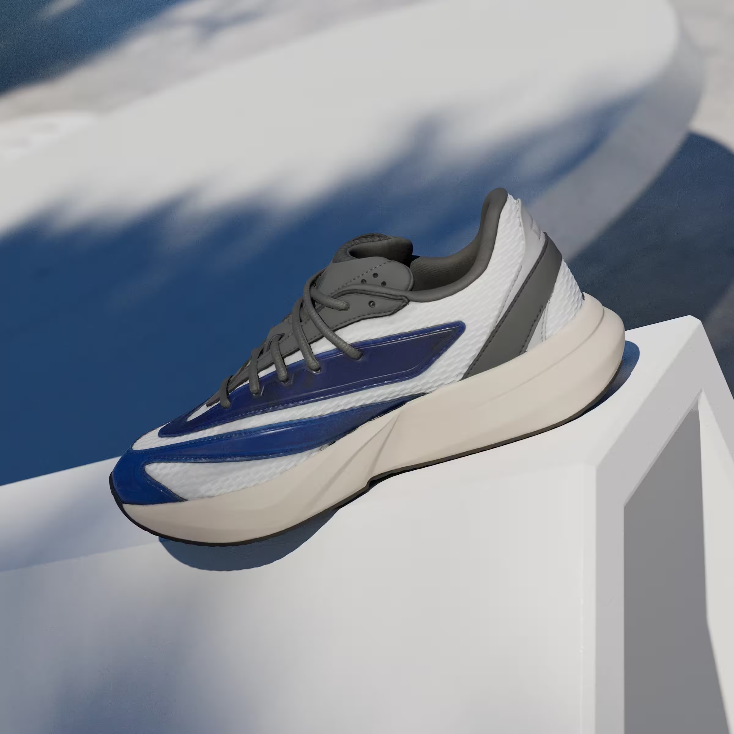 adidas Lightblaze Cloud White Dark Blue Grey Six