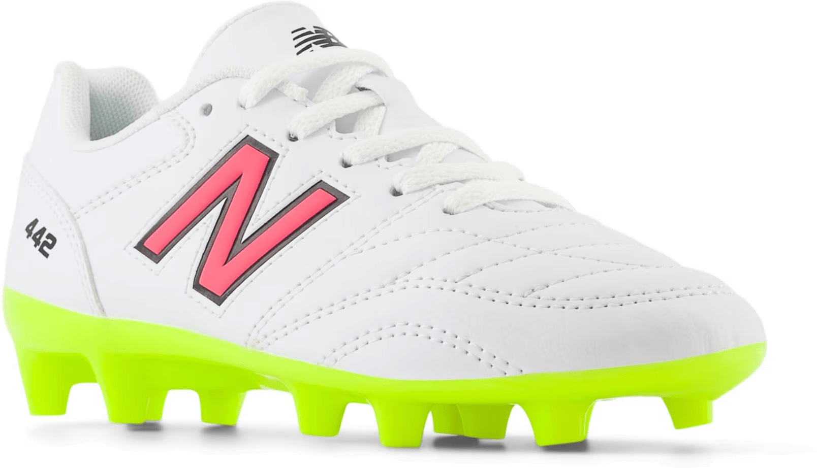 New Balance 442 v2 Academy FG White Hi-Lite Black (GS/PS)