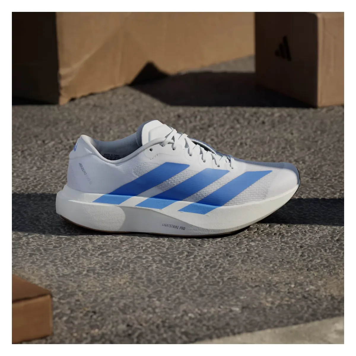 adidas Adizero Evo SL White Blue Fusion (Women's)
