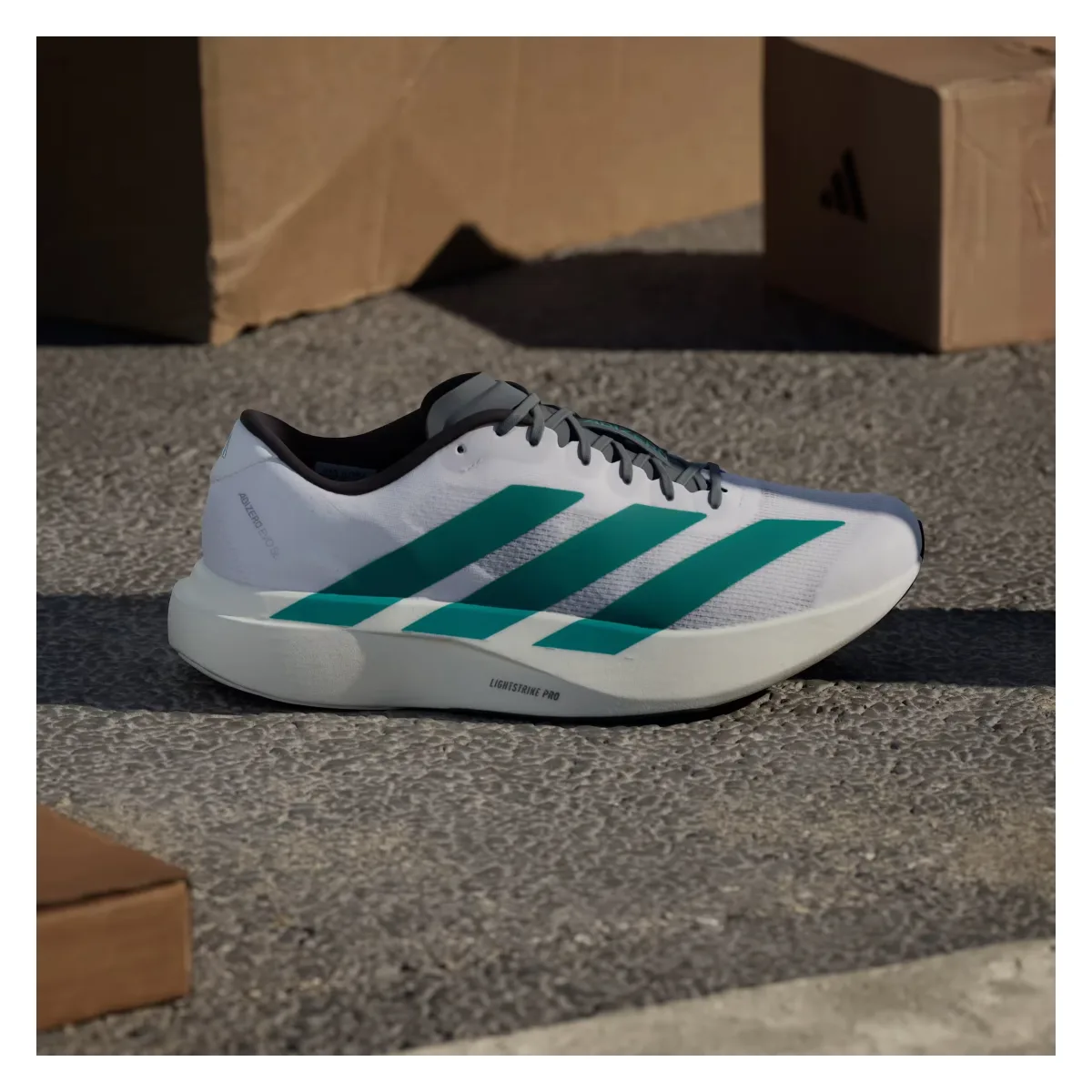 adidas Adizero Evo SL White Pure Teal