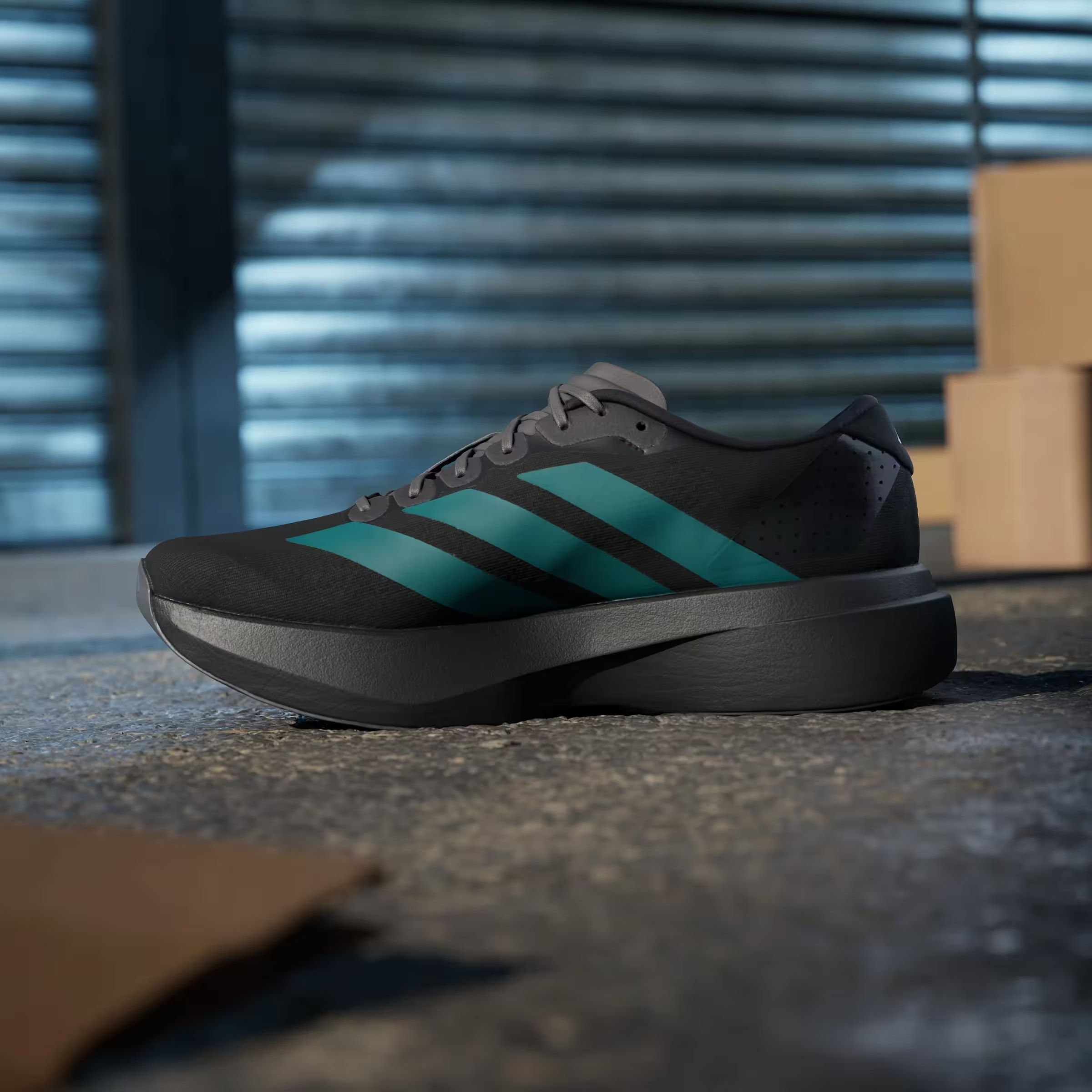 adidas Adizero Evo SL Black Pure Teal