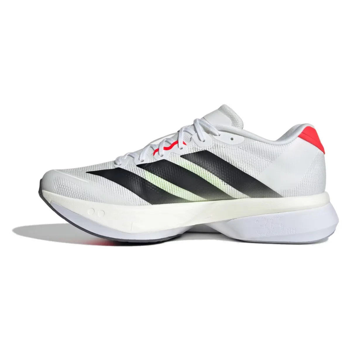 adidas Adizero Boston 13 White Black Lucid Red
