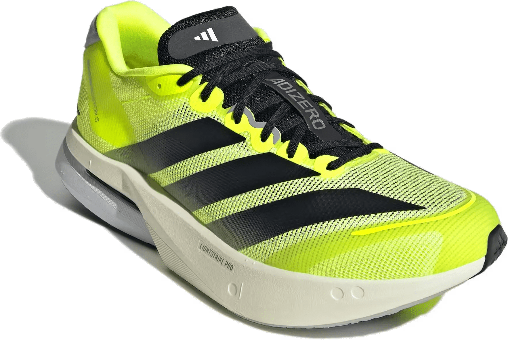 adidas Adizero Boston 13 Lucid Lemon Core Black Halo Silver