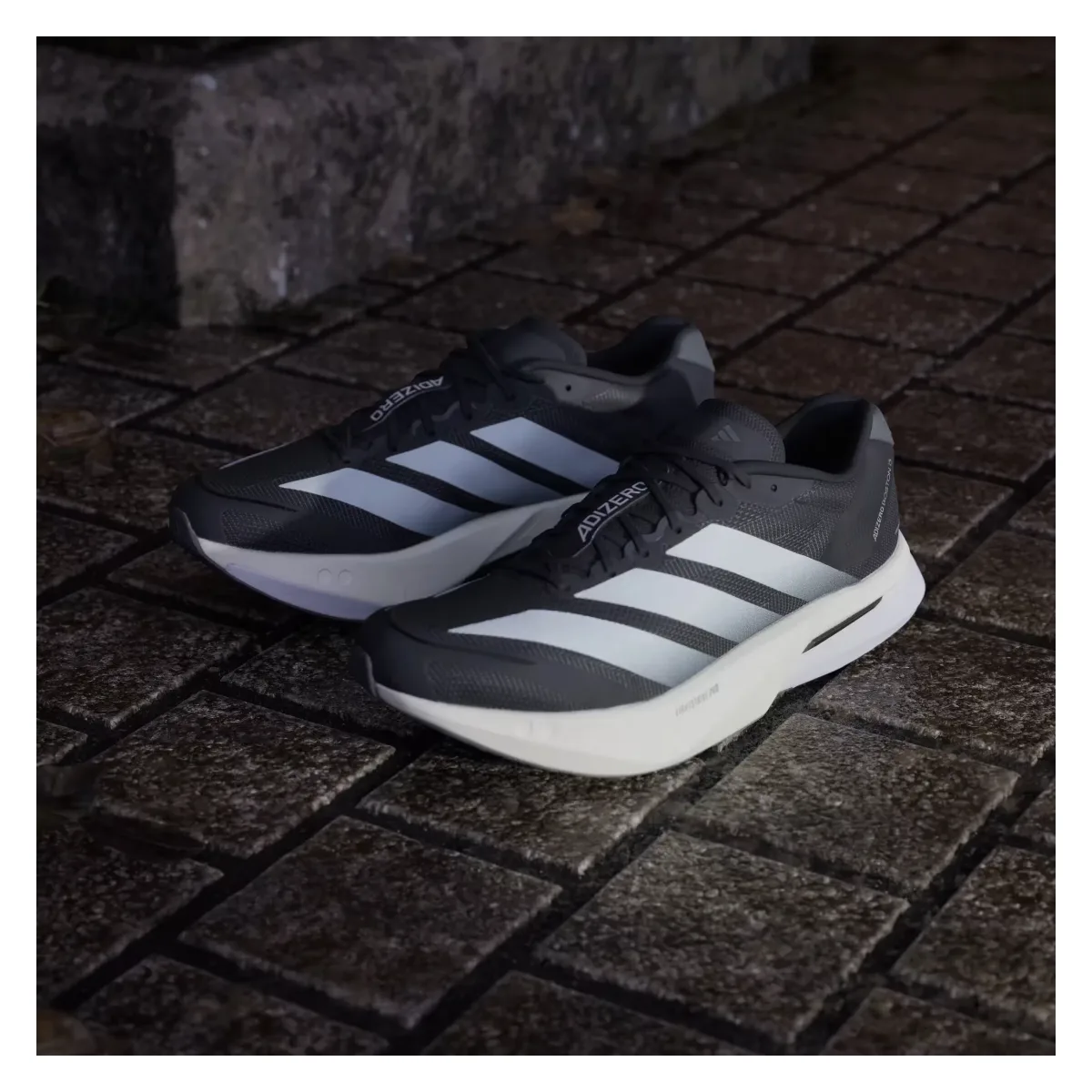 adidas Adizero Boston 13 Core Black Cloud White Grey Five