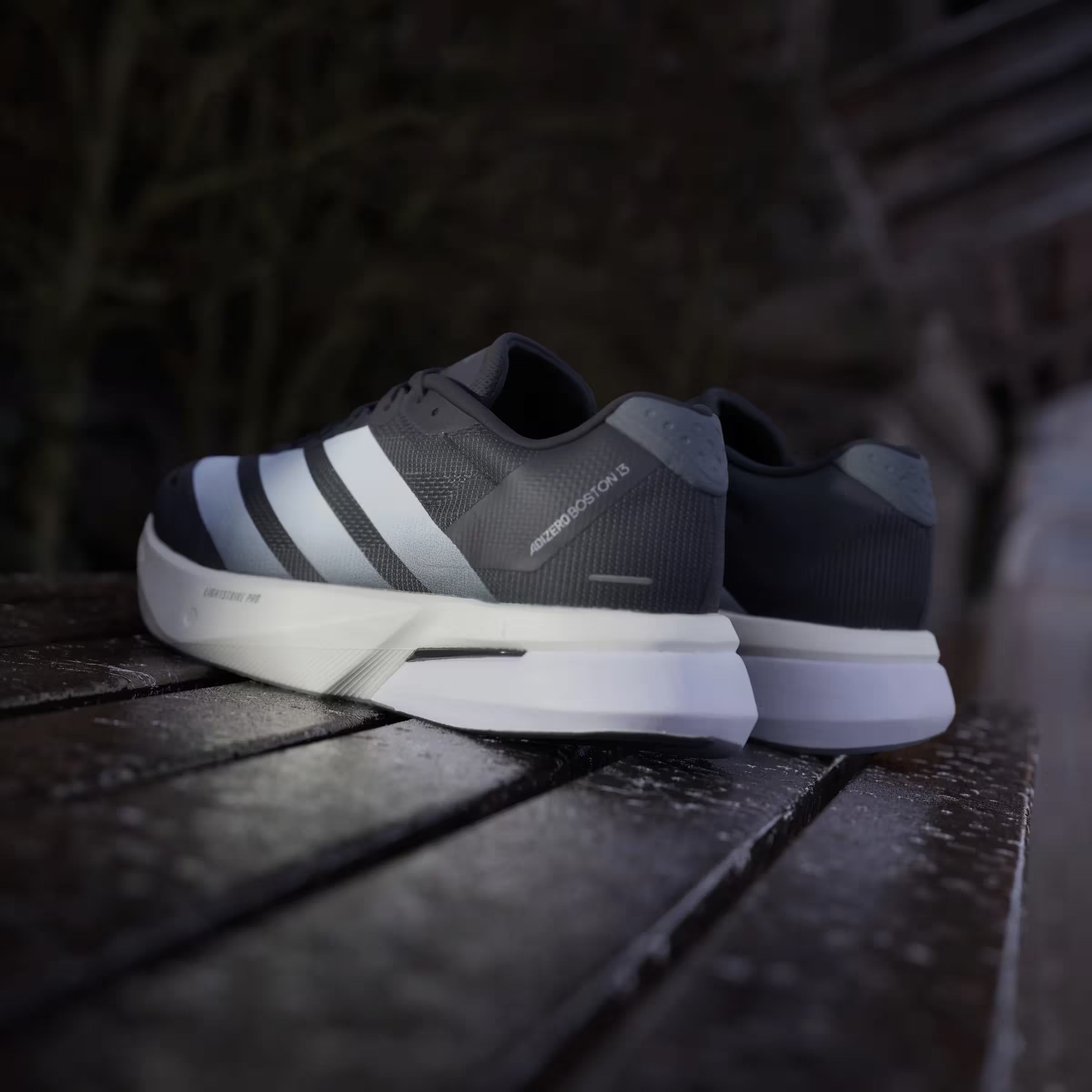 adidas Adizero Boston 13 Core Black Cloud White Grey Five
